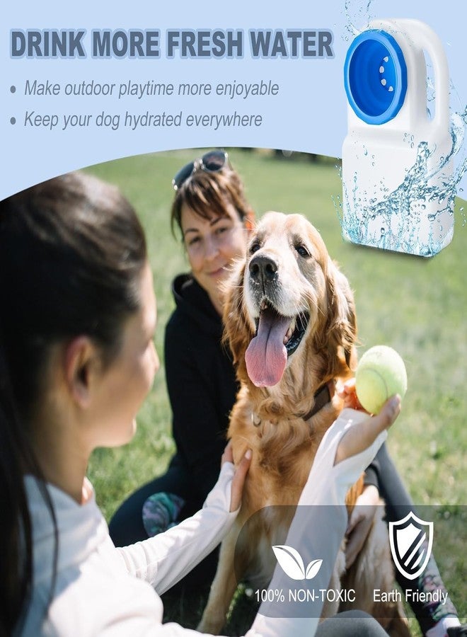 Divik Dispenser Small Large Cat Puppy Dog with Carry Handle & Drinking Bowl Container No Spill Pet Water Bottle Portable Dog Travel Water Bowl Leak Proof Pet Water Dispenser (1Pcs) - Image 5